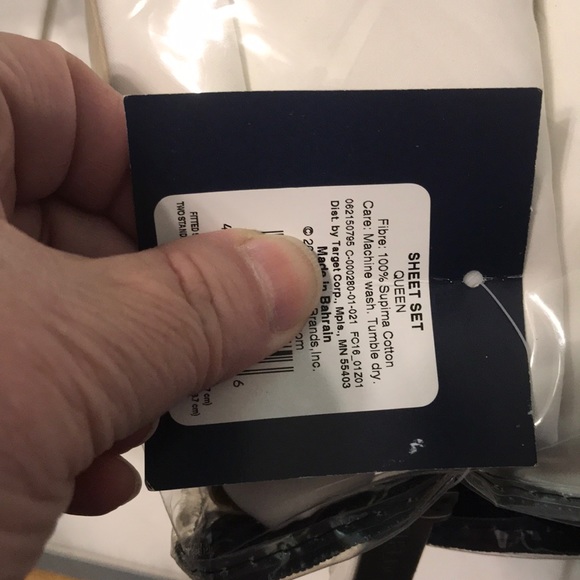 Fieldcrest Supima Cotton QUEEN Sheet Set - Picture 4 of 7